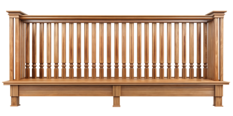 wooden bench isolated on white