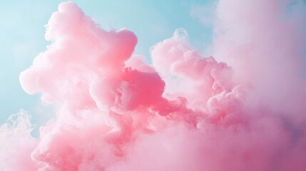 Fototapeta premium Advertisement banner with cloud effects, an airy and inviting banner featuring soft cloud visuals to enhance ad content