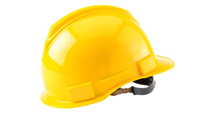 Fototapeta premium yellow helmet isolated on transparent background