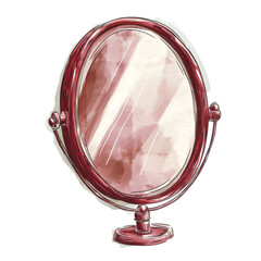 Maroon Makeup Clipart Vector Illustration