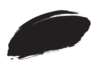 Best Grunge Badge Brush Hand Drawn Black Sticker Black Brush Stroke Vector Illustration for Creative Designs.