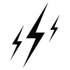 Power icon. Electricity icon vector. Light icon. Flash icon vector. vector illustration. 