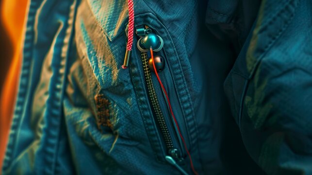 A photo of colorful ear buds emerging from a pock
