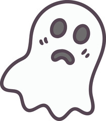 Adorable Ghost Icon - Free Vector Design for Halloween