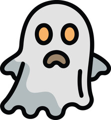 Adorable Ghost Icon - Free Vector Design for Halloween