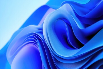 Obraz premium A close-up shot of blue fabric texture