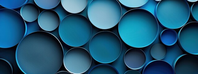 Blue background with many blue circles