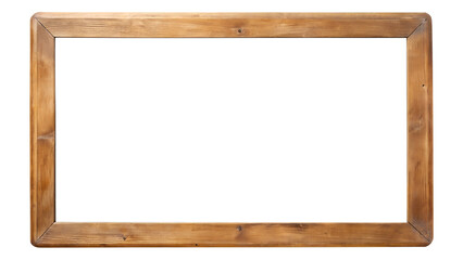 wooden frame isolated on white