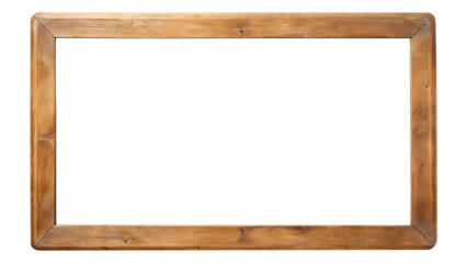 wooden frame isolated on white