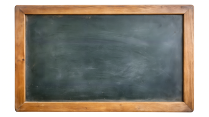 blank blackboard with chalk