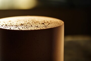 A cup of coffee on a table, perfect for a morning pick-me-up or office break