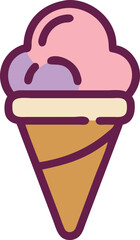 Simple Ice Cream Graphic – Free SVG Design