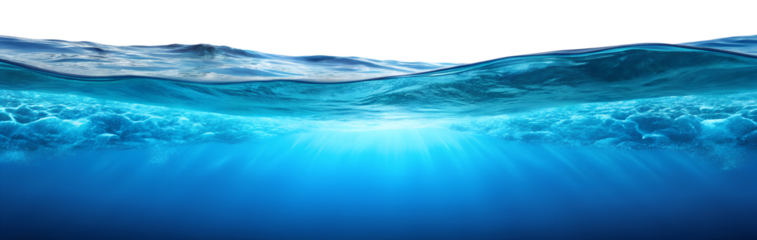 mountain lake and blue sky with clouds