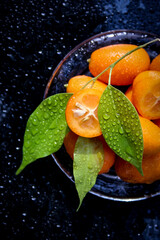 orange and leaf