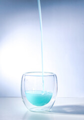 water pouring into glass