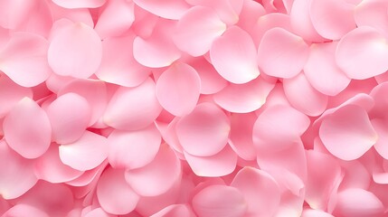 Fototapeta premium Delicate Pink Rose Petals Background Texture Romantic Floral Pattern Soft Pastel Hues