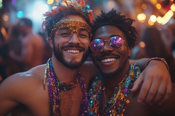 Two individuals standing side by side, possibly friends or colleagues