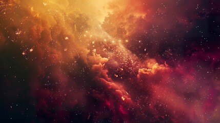 Fototapeta premium A photo of fireworks and a cosmic dust cloud