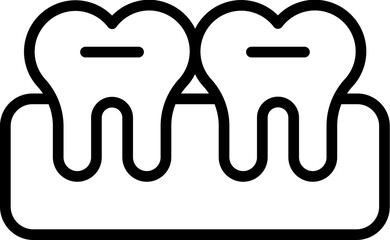 Set of tooth care icons, dentist, health care. Vector illustration. Dental elements stroke pictogram and minimal thin web icon set. 