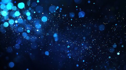 Fototapeta premium Blue Bokeh Lights