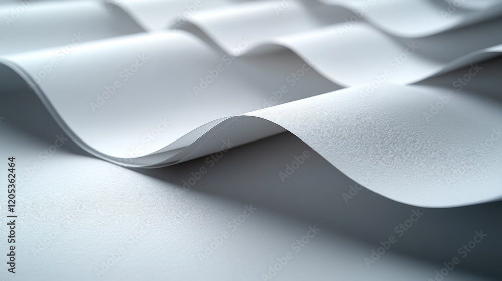 Poster a close-up shot of a sheet of white paper with minimal texture and no marks
