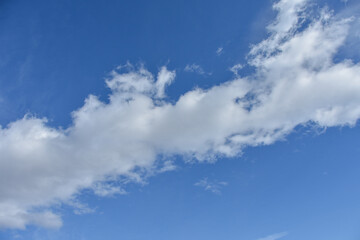 Fototapeta premium 冬の青空と白い雲