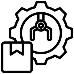 Manufacturing Outline Icon