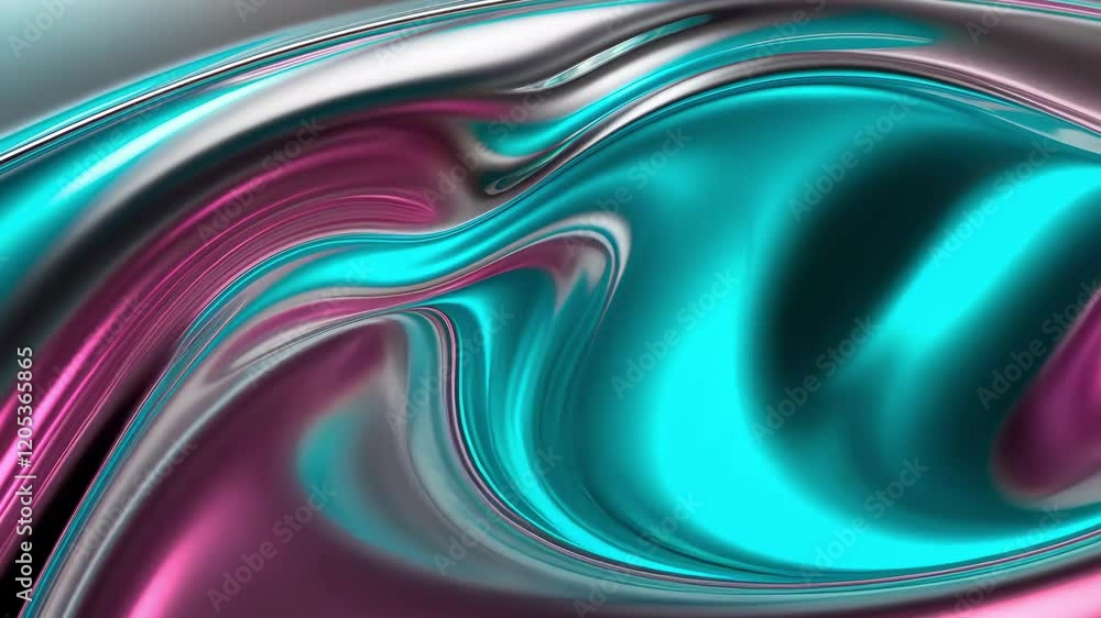Aufkleber fluid, vibrant colors create an abstract wave like texture with smooth motion and modern design elem