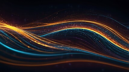 Abstract waves of light in vibrant colors create a dynamic visual experience.