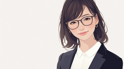 Portrait shot of business woman in suit