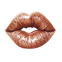 Brown Makeup Clipart Vector Illustration