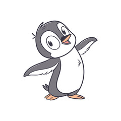 penguin vector cartoon charecter illustration