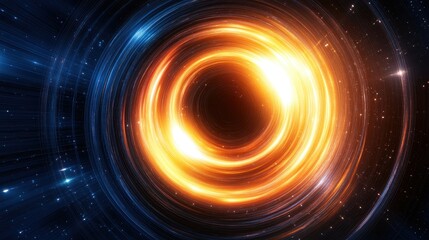 Obraz premium Cosmic Swirl A Blazing Galactic Vortex