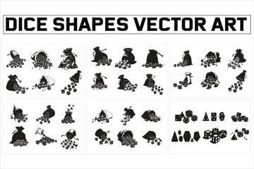 Dice Shapes Vector Art Bundle