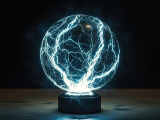 Electric Plasma Ball on Table