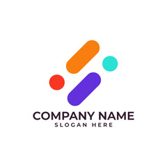 abstract shapes in a dynamic arrangement within a dark circle, suggesting connection, community, and collaboration, creativity, while the overall design is modern and visually appealing.