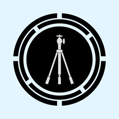 simple tripod camera icon