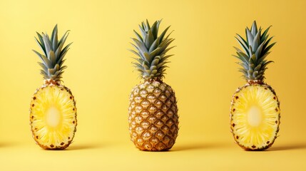 Delicious pineapple recipes for branding, featuring tropical-inspired dishes like pineapple skewers, presented with vibrant colors and clean layouts for modern food campaigns