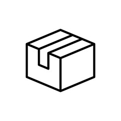 Box icon vector. box sign and symbol, parcel, package