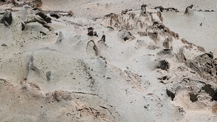 Coast with white rocks, Cane Malu, Sardinia