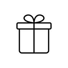 Gift icon vector. gift sign and symbol. birthday gift