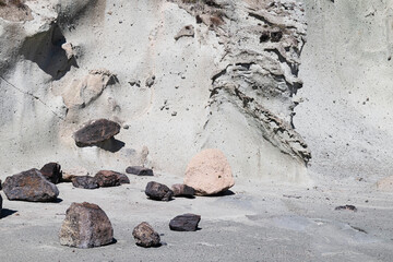 Coast with white rocks, Cane Malu, Sardinia