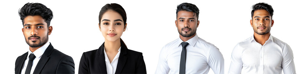 Professional Business Portraits of Diverse Individuals in Suits