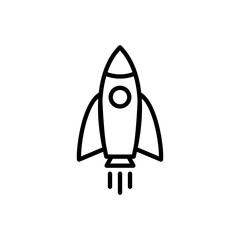 Rocket icon vector. Startup sign and symbol. rocket launcher icon