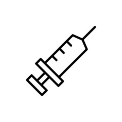 Syringe icon vector. injection sign and symbol.vaccine icon