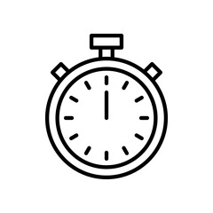 Stopwatch icon vector. Timer sign and symbol. Countdown icon. Period of time