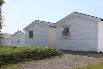 Camping houses in Alesund, Norway