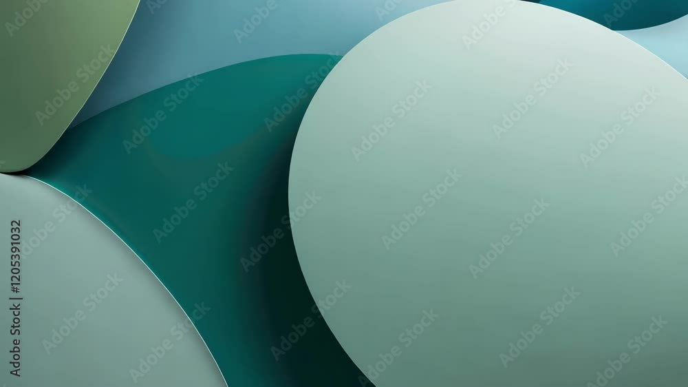 Poster abstract shapes and colors create a smooth, modern visual experience highlighting aesthetics and des