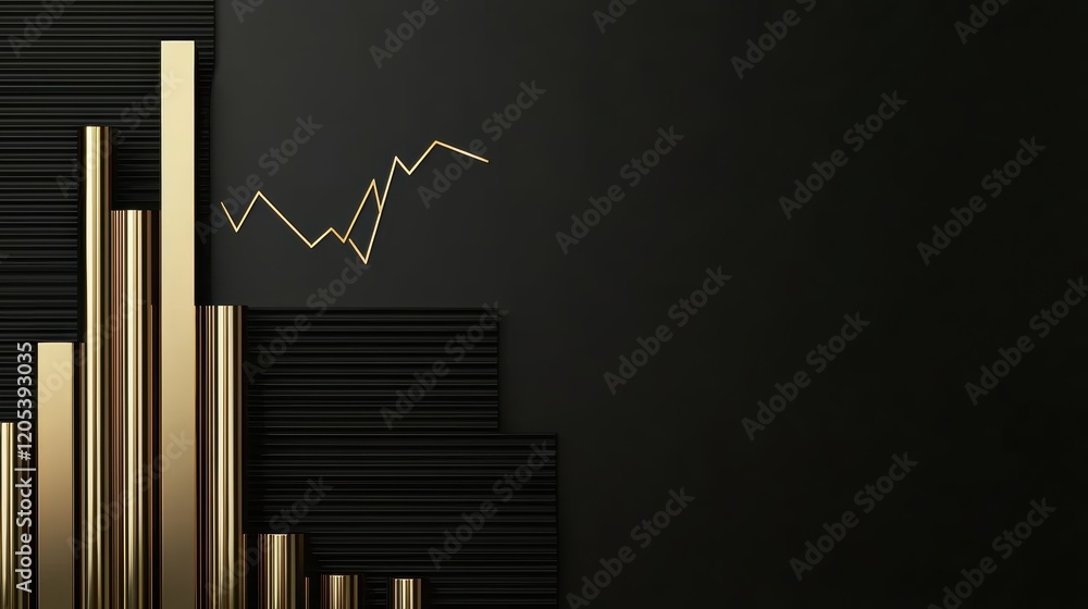 Aufkleber market analysis growth chart business insights digital display modern office aerial view data visual