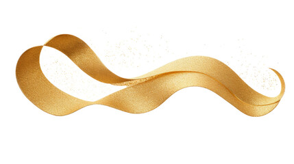 gold glitter isolated on white.